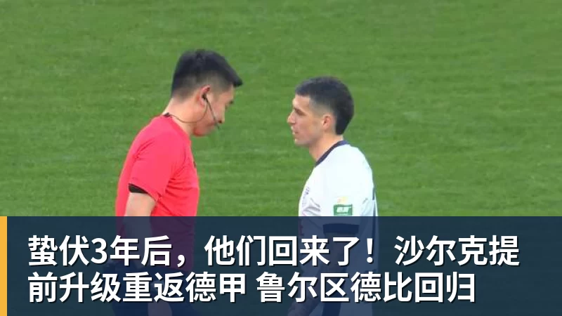 蛰伏3年后，他们回来了！沙尔克提前升级重返德甲 鲁尔区德比回归 - 完美体育(中国)官方网站 - 让运动改变生活